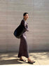Ladies Off-Shoulder Long Sleeves Fitted Dress